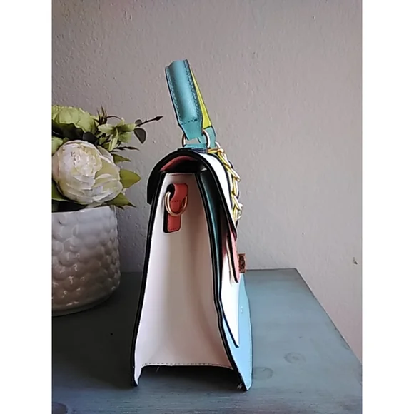 🌷Aldo Satchel Bag Medium Multi-color - Picture 6 of 13